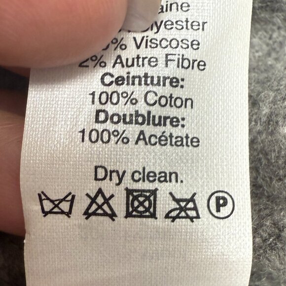 EUC Women's MADEWELL Carrington‎ Wool Blend Blazer One-Button Gray | Size XXS - Picture 10 of 10